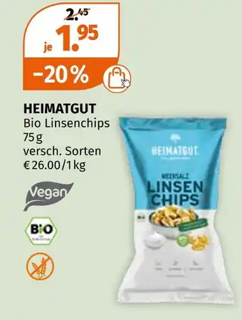 Müller Heimatgut bio linsenchips Angebot