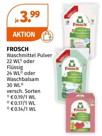 Müller Frosch waschmittel Angebot