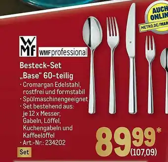 METRO Wmf Besteck-set „base” 60 Teilig Angebot