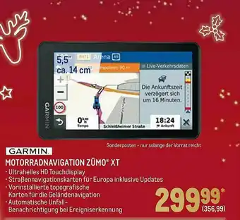 METRO Garmin Motorradnavigation Zūmo Xt Angebot