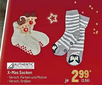 METRO Authentic X-mas Socken Angebot