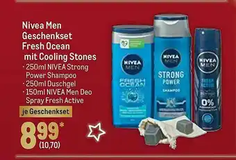 METRO Nivea Men Geschenkset Fresh Ocean Mit Cooling Stones Angebot