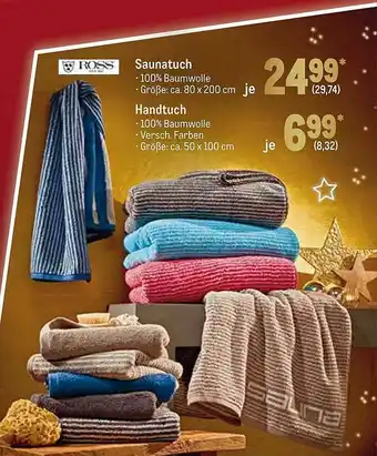 METRO Saunatuch Oder Handtuch Ross Angebot