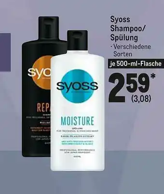 METRO Syoss Shampoo Oder Spülung Angebot