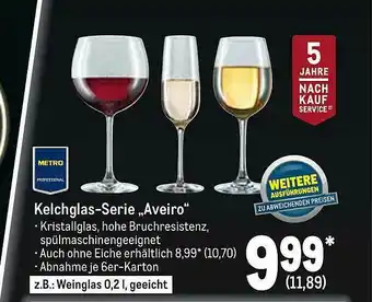 METRO Metro Professional Kelchglas-serie „aveiro“ Angebot