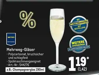 METRO Metro Professional Mehrweg-gläser Angebot