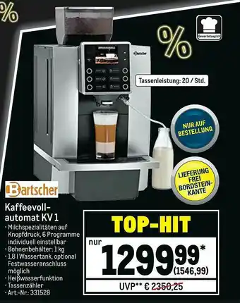 METRO Bartscher Kaffeevollautomat Kv1 Angebot