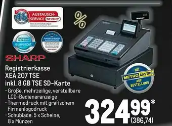 METRO Sharp Registrierkasse Xea207tse Angebot