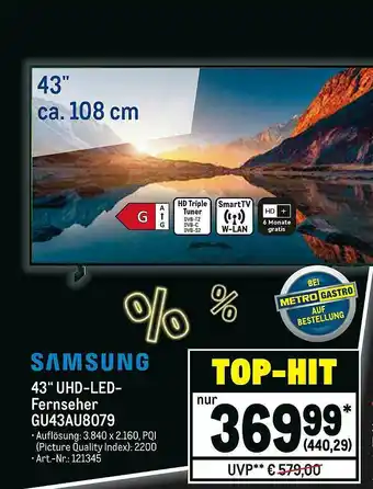 METRO Samsung 43 Angebot