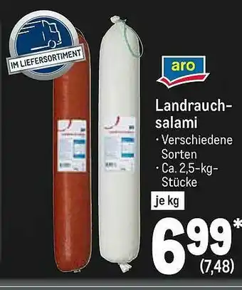 METRO Aro Landrauchsalami Angebot