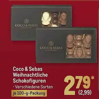 METRO Coco & Sebas Weihnachtliche Schokofiguren Angebot