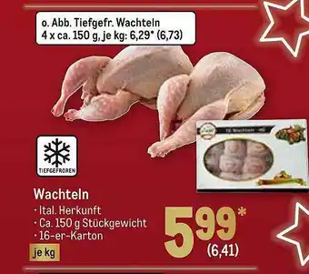 METRO Wachteln Angebot