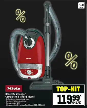 METRO Miele Bodenstaubsauger Complete C2 Tango Ecoline Angebot