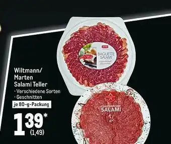 METRO Wiltmann Oder Marten Salami Teller Angebot