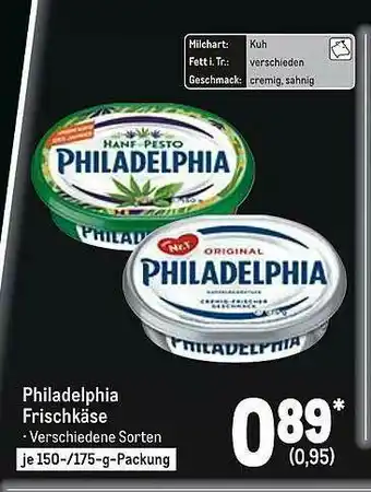 METRO Philadelphia Frischkäse Angebot