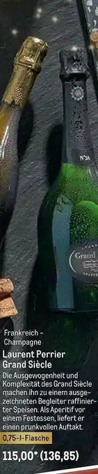 METRO Laurent Perrier Grand Siècle Angebot