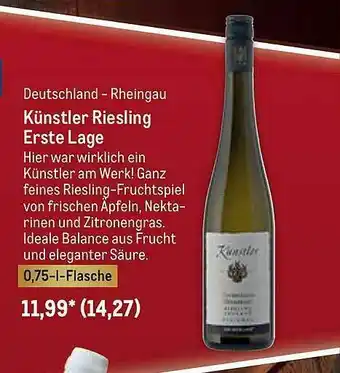 METRO Künstler Riesling Erste Lage Angebot