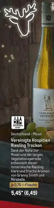 METRO Vereinigte Hospitien Riesling Trocken Angebot