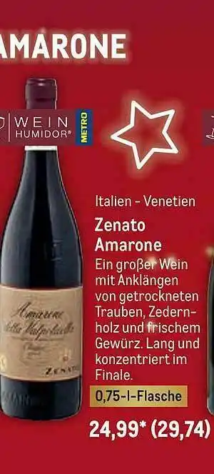 METRO Zenato Amarone Angebot