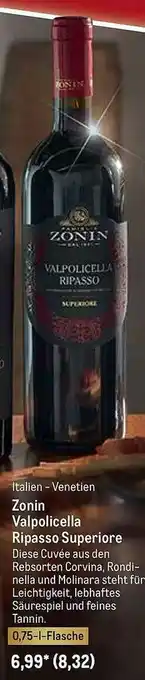 METRO Zonin Valpolicella Ripasso Superiore Angebot