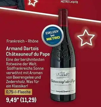 METRO Armand Dartois Châteauneuf Du Pape Angebot