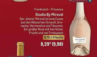 METRO Studio By Miraval Angebot