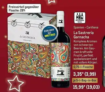 METRO La Sastreria Garnacha Angebot