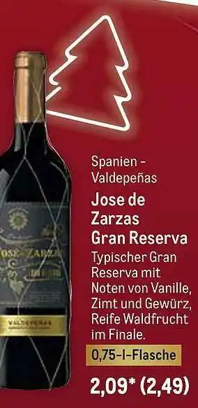 METRO Jose De Zarzas Gran Reserva Angebot