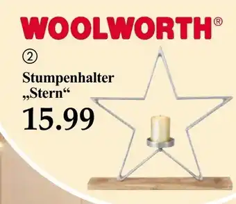 Woolworth Stumpenhalter Stern Angebot