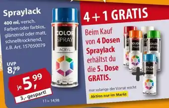 Sonderpreis Baumarkt Spraylack Angebot