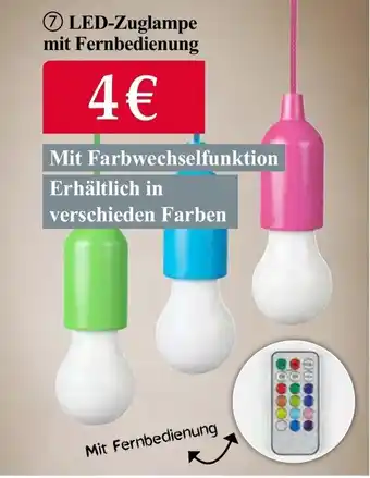 Woolworth LED-Zuglampe mit Fernbedienung Angebot