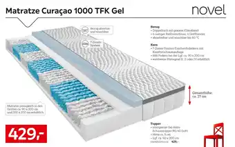 XXXLutz Novel matratze curaçao 1000 tfk gel Angebot