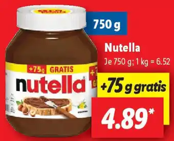 Lidl Nutella nuss nougat creme Angebot