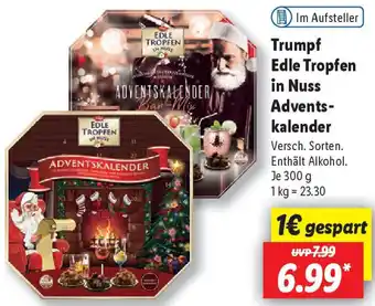 Lidl Trumpf edle tropfen in nuss adventskalender Angebot