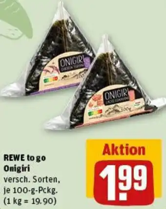 REWE REWE to go Onigiri Angebot