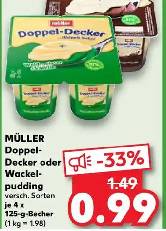Kaufland MÜLLER Doppel- Decker oder Wackel- pudding Angebot