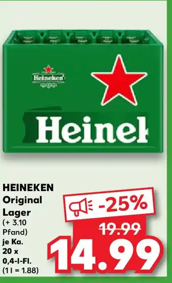 Kaufland HEINEKEN Original Lager Angebot