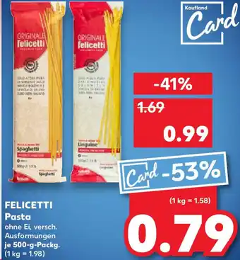 Kaufland FELICETTI Pasta Angebot