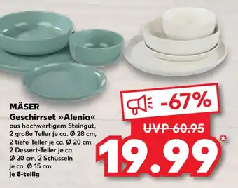 Kaufland MÄSER Geschirrset >>>Alenia< Angebot