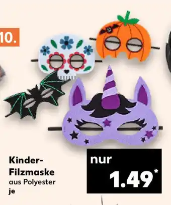 Kaufland Kinder- Filzmaske Angebot