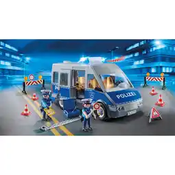 Netto Marken-Discount Playmobil Polizeibus mit Straßensperre - Schriftzug Polizei Angebot