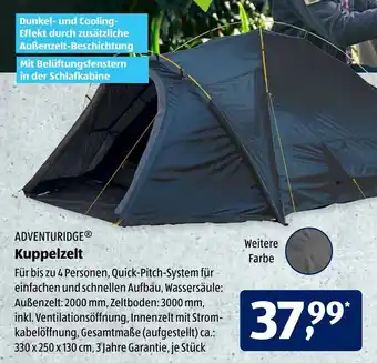 Aldi Süd Adventuridge Kuppelzelt Angebot