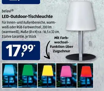 Aldi Süd Belavi LED Outdoor Tischleuchte Angebot