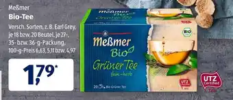 Aldi Süd Meßmer Bio Tee 36g Angebot