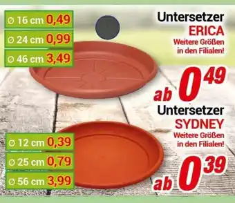 CENTERSHOP Untersetzer Erica oder Sydney Angebot