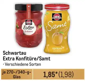 METRO Schwartau Extra Konfitüre/Samt Angebot