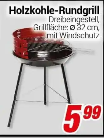 CENTERSHOP Holzkohle Rundgrill Angebot