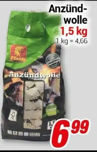 CENTERSHOP Anzündwolle 1,5kg Angebot