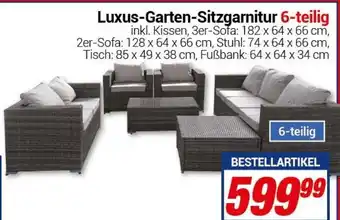 CENTERSHOP Luxus Garten Sitzgarnitur 6 teilig Angebot