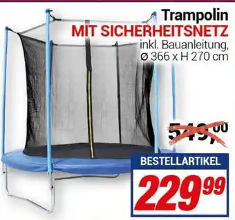 CENTERSHOP Trampolin mit Sicherheitsnetz Angebot